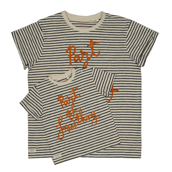 'Part Of Something' Stripe Tee Adult - Charity Donation - Claude & Co