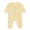 Gauze Jumpsuit and Collar - Butter