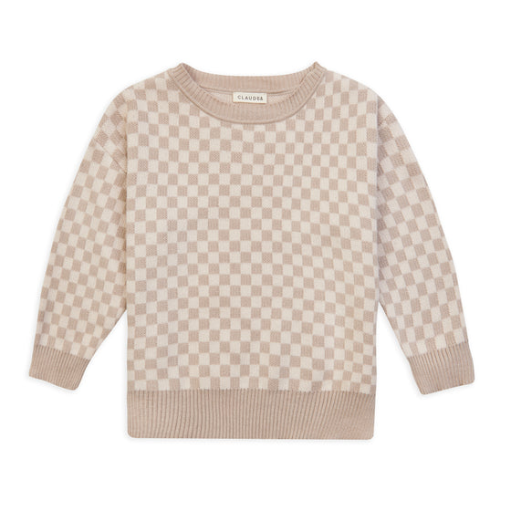 Check Knit Taupe