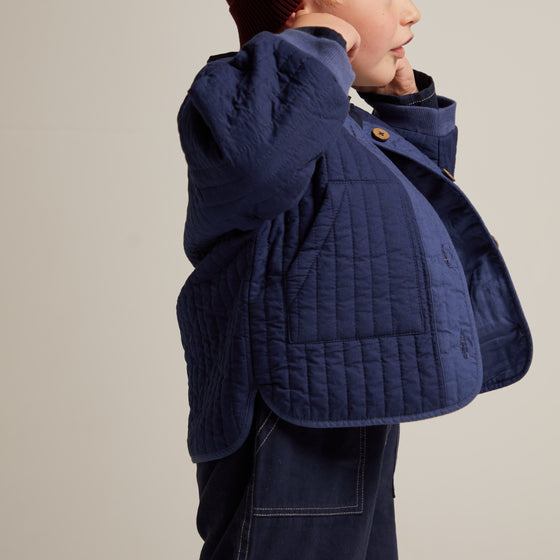 Quilted Jacket French Navy